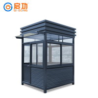 启功QG-GT11500钢结构不锈钢岗亭定制1.5*1.5*2.7m一套