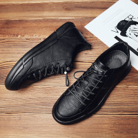 男鞋秋季2021新款韩版潮流休闲鞋子男英伦商务透气百搭小皮鞋