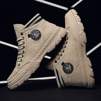 马丁靴男中帮真皮冬季加绒保暖2021新款韩版潮流英伦休闲高帮棉鞋