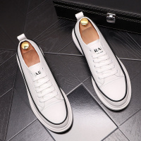 男鞋冬季2021年新款潮休闲鞋子男士运动板鞋真皮增高小白鞋男百搭