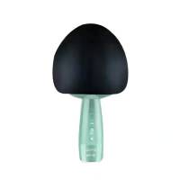 长虹ADDFUN&全民K歌联名款小音浪K5无线话筒音响一体麦克风 天青色-标配版(含黑色防风罩)