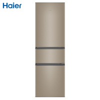买前咨询库存]海尔(Haier) 216升炫金家用三门电冰箱三温区中门软冷冻低音节能直冷小冰箱BCD-216STPT