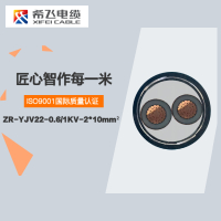 希飞牌 ZR-YJV22-0.6/1KV-2*10mm² 阻燃铜芯低压铠装电缆 元/米 联系客服 定制商品