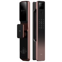 TCL智能锁3D人脸识别远程猫眼大屏指纹锁家用防盗门密码锁（含人工安装） K7G Pro【古铜棕】