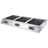 德玛仕 IH-TT-105P3 商用电磁炉 3500W大功率三头平面炉灶电磁炉 220V