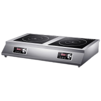 德玛仕 IH-TT-70P2 商用电磁炉 3500W双灶平面双头炉灶电磁炉灶台 220V