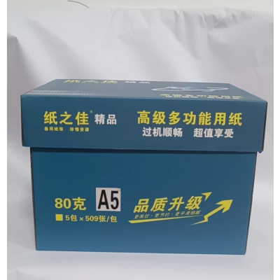 纸之佳彩色复印纸 80g A5