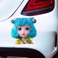 王者荣耀蔡文姬车贴纸个性创意装饰定制抖音网红同款拉花汽车贴纸 可爱蔡文姬(15*15cm)小号