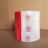 3C反光条货车车身反光贴汽车警示贴纸反光标识反光膜红白年审通用 (通用进口)特级胶一卷120张