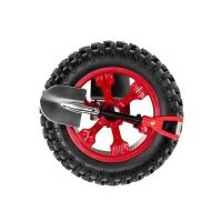 汽车迷你越野后备箱创意个性小备胎小轮胎装饰车身3d立体贴纸改装 红色[轮胎+铁锹]