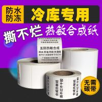 冷库贴纸冷冻带胶打印纸撕不烂热敏合成标签纸防水不干胶支持定 冷库40*60*500张竖版Z