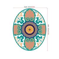 卫生间厕所马桶盖贴纸全贴U型底座边缘防水地板帖画防滑创意装饰 玛格丽特(马桶盖贴)