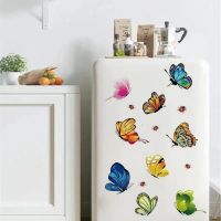 创意搞笑马桶盖贴翻新贴纸全贴防水卡通可爱卫生间贴画坐便贴装饰 彩蝶*9只