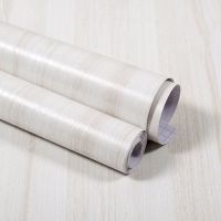 防水木纹贴纸仿木墙纸自粘衣柜橱柜桌面旧门改造家具桌面翻新壁纸 白枫木 20厘米宽*1米长