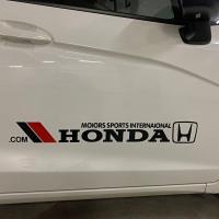 本田飞度十代思域CRV汽车贴纸改装饰凌派XRV雅阁车门拉花划痕遮挡 黑色一对