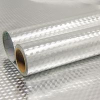 加厚自粘厨房防油贴纸铝箔锡纸橱柜纸灶台防水衣柜抽屉垫纸防潮垫 8184立体格 1米*60cm