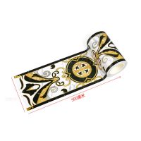 腰线波导线鎏金贴客厅墙裙踢脚线贴纸墙贴防水自粘卫生间瓷砖地砖 豪华鎏金腰线贴-01