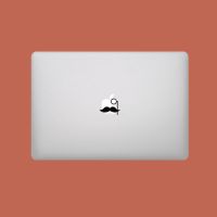 苹果电脑LOGO贴创意小贴纸华为联想华硕戴尔电脑磕碰补机贴 1160胡子眼镜 pro13(1502/1425)