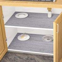 橱柜防油贴可粘垫纸抽屉防水防潮垫家用厨房贴纸衣柜鞋柜铺膜防尘 2003-4灰 60cm宽X0.5米长[尝鲜价]