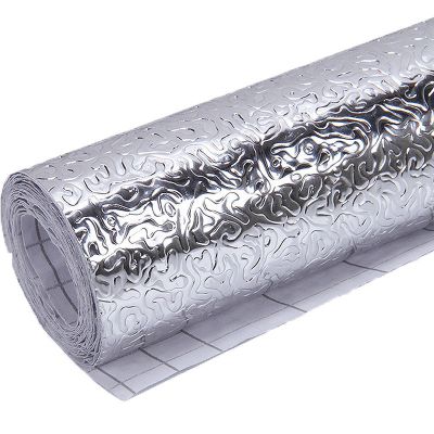 加厚自粘铝膜橱柜垫贴纸防潮纸抽屉垫纸铝箔防油垫防水厨房垫 长度3米/宽度0.61米