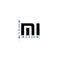 MI小米logo标志金属贴 平板笔记本电脑贴纸 电视机显示器音箱标贴 2.4X1.6cm