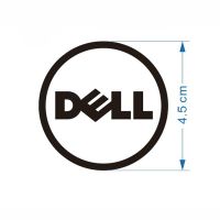 DELL戴尔logo标志贴纸金属贴笔记本电脑标贴机箱显示器一体机装饰 看图4.5cm(银色)