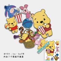 卡通行李箱贴纸笔记本电脑吉他手账贴画旅行箱拉杆箱个性防水箱贴 维尼熊A4