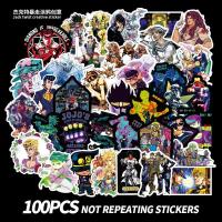 100张JOJO动漫行李箱贴纸卡通帅气笔记本电脑diy防水吉他大贴纸 E-156 jojo 100张