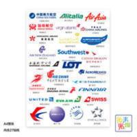 航空公司logo行李箱贴纸个性笔记本电脑拉杆箱旅行箱贴画防水 航空公司logo行李箱贴纸个性笔记本电脑拉杆箱旅行箱贴画防
