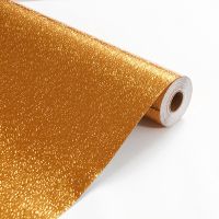 锡箔贴纸厨房防水防油贴纸灶台橱柜台面桌子耐高温防油污金色自粘 金色橘皮纹 2米长X61厘米宽