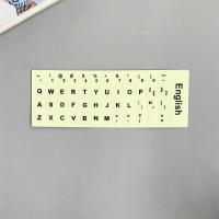 笔记本夜光键盘贴膜 台式笔记本联想华硕戴尔英语荧光贴纸大字母 [夜光款]英文字母-字母