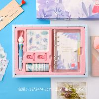 手账本套装网红少女心可爱学生日系ins风手账贴纸胶带礼盒套装 蝶光飞舞 [手帐32件套]