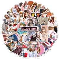 50张BLACKPINK成员LISA女歌手笔记本行李箱涂鸦pvc防水贴纸 50张BLACKPINK成员LISA女歌手笔记