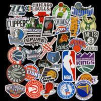 NBA球队logo贴纸 湖人篮网火箭队标志手机电脑笔记本篮球贴纸防水 31张NBA全队标