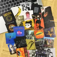 ROCK自制摇滚贴纸痛仰乐队崔健吉他笔记本滑板手机壳装饰贴画防水 35摇滚贴纸