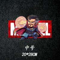 行李箱贴纸蜘蛛侠漫威复仇者联盟钢铁侠潮牌防水笔记本滑板吉他贴 中号奇异博士[D103]