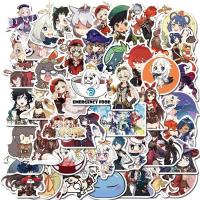 50张原神游戏周边卡通动漫贴纸手账素材笔记本旅行箱手机壳装饰贴 原神游戏-50(CN217)