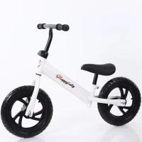 儿童平衡车双轮无脚踏自行车宝宝单车2岁到6岁男女小孩学步滑行车 普通款平衡车(白色)
