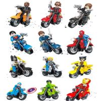 兼容乐高幻影忍者人仔益智拼装积木玩具3岁8男孩绝版稀有人偶10岁 超级英雄摩托车随机3个