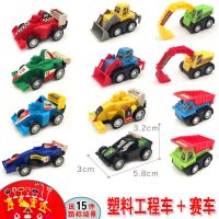 小汽车玩具合金车模回力工程消防各类车套装儿童益智礼物男孩3岁6 12辆H15(不送收纳箱)送场景