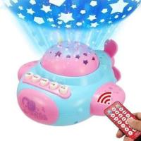 投影仪儿童0-12岁早教 婴儿点读机有声儿童早教机故事光早教 粉红色