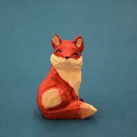 小狐狸饰品吊坠小王子的小狐狸公仔小王子周边挂件小王子钥匙扣 木雕狐狸摆件