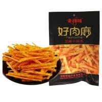 香铛铛好肉麻芝麻牛味条酒鬼辣条小时候的小零食90后怀旧手撕牛味 好肉麻35g*6袋