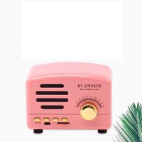充电小王子迷你收音机无线蓝牙音响便携复古TF卡插卡手机音箱礼品 粉色