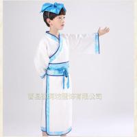 儿童国学服三字经弟子规汉服古装表演服饰男童女童孔子开笔礼唐诗 蓝色男款 110