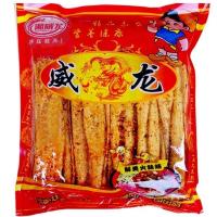 威龙辣片辣卷8090后怀旧零食小时候的辣条湖南特产麻辣香脆辣片 威龙辣卷128g*1大包(送手套)