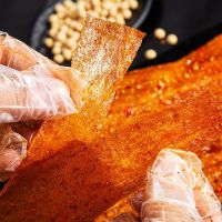 江西特产萍乡辣片手工辣条自制童年儿时麻辣小零食90回忆怀旧豆皮 [香辣160g]一份含2袋 日期新鲜