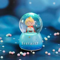 卡通创意树脂工艺品星愿童话公主小王子摆件可爱女孩玩具蛋糕装饰 小王子水球灯