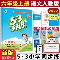 2022小学天天练123456五三一二四六年级下上册英语文数学书练习册 6年级上册(22新版) 53积累与默写*语文人教