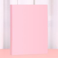 字卡收纳相册幼儿园宝宝成长识字卡收纳册小卡收集册大容量插页式 空白粉 小方卡8*8cm[6格]可放240张